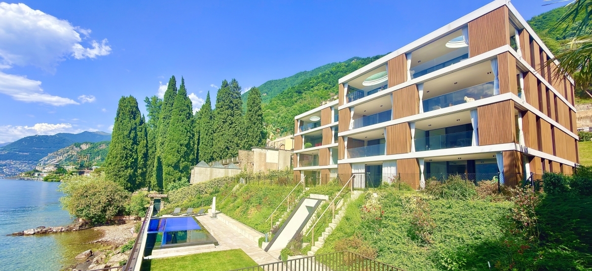 Lussuosi ed esclusivi appartamenti in riva al lago di Lugano